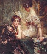 Colin Campbell Cooper Two Women Sweden oil painting artist